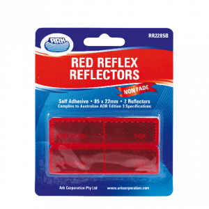 Red Reflex Reflector 2 Pack - 85x22mm