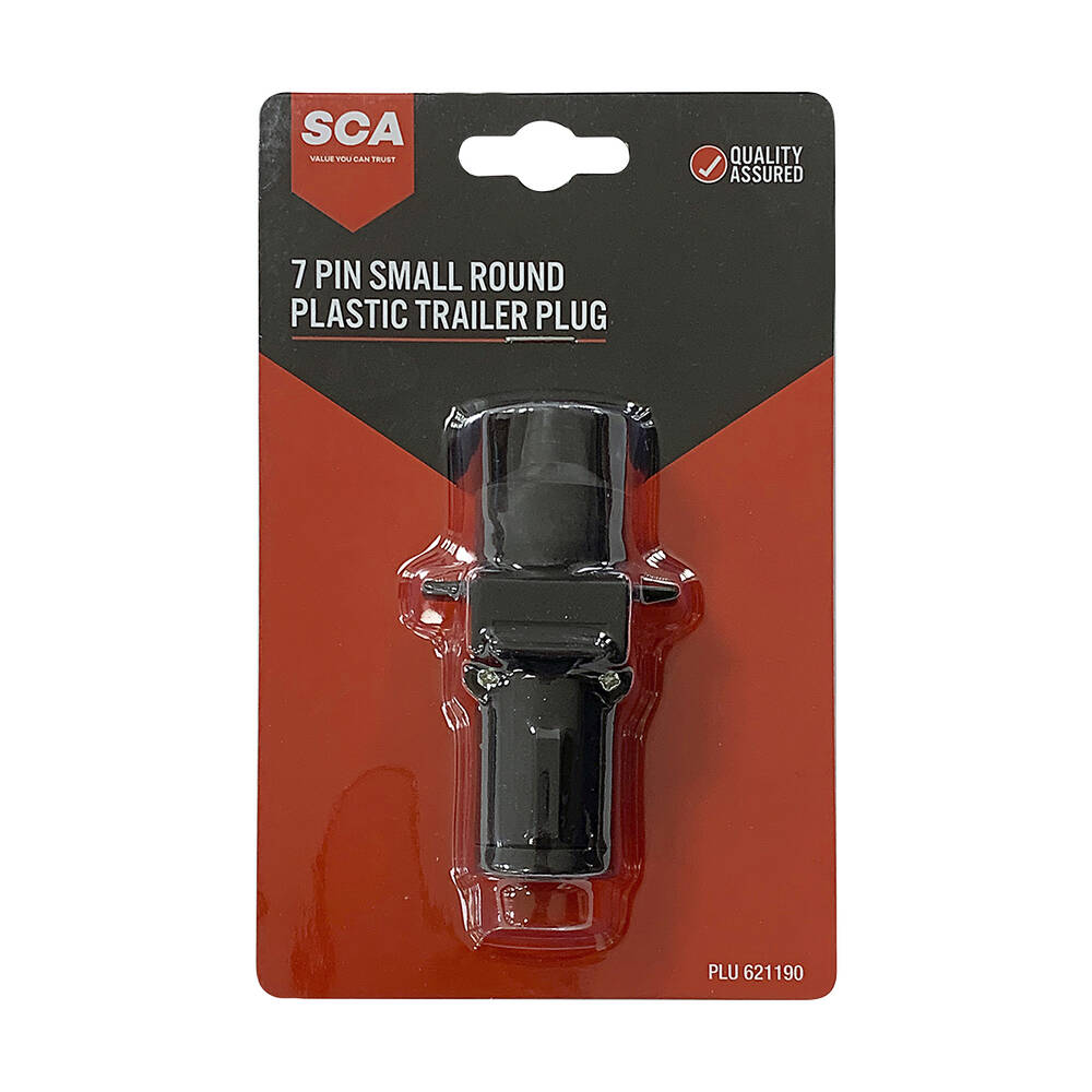 SCA 7 Pin Small Round Plastic Trailer Plug