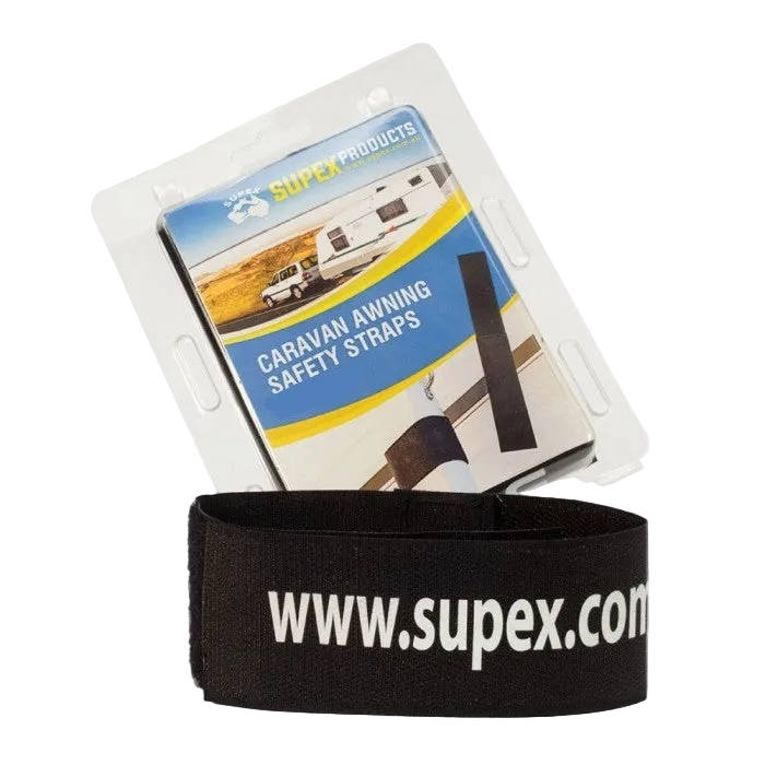 Caravan awning safety straps - 2 pack