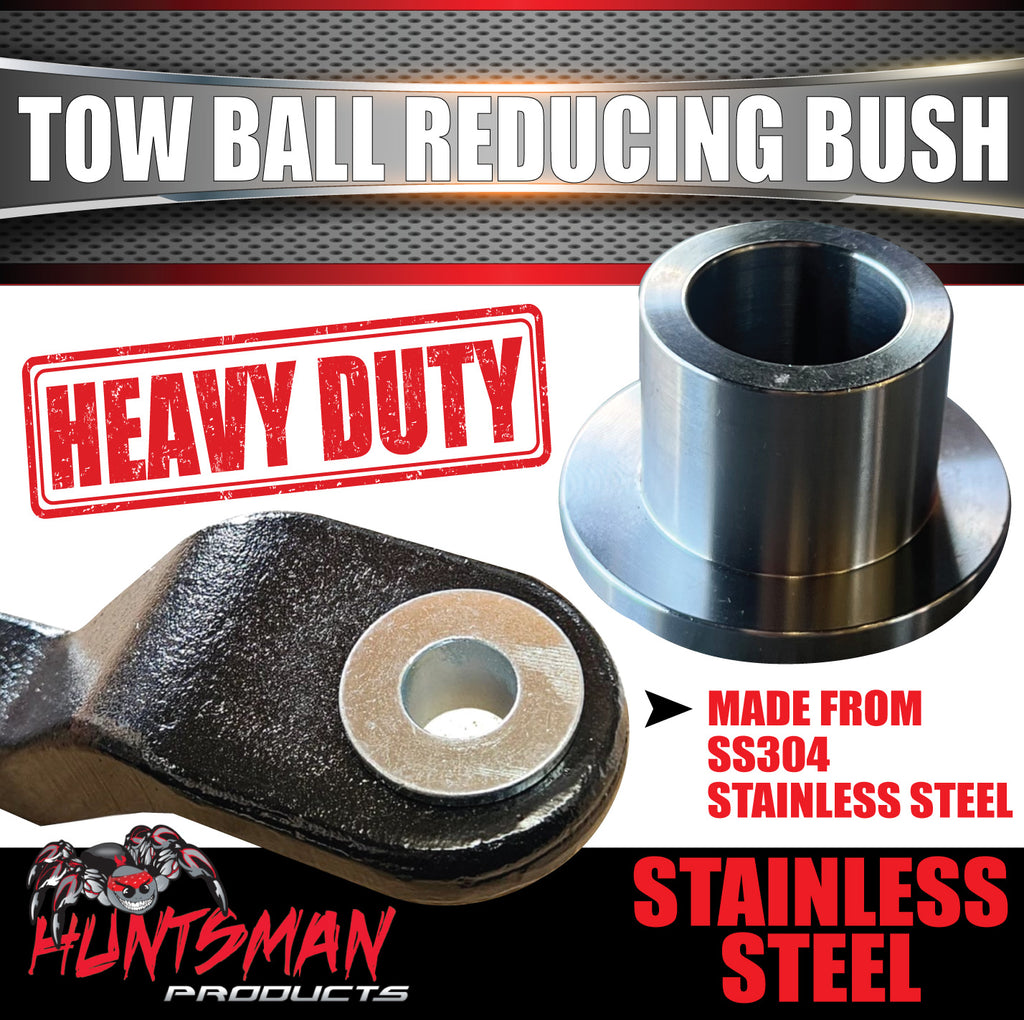 Huntsman Products Tow Ball Reducing Bush & FLange - 70mm to 50mm Stainless Steel