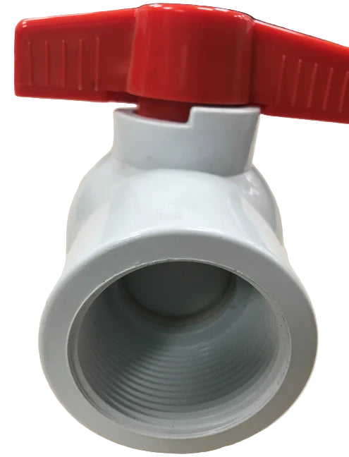 PVC Ball Valve 38mm Threaded F/F