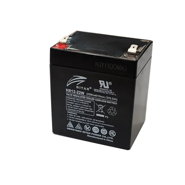 RITAR HR Series Sealed Lead Acid Battery 5.5AH -12V22W (RT1250HF2)