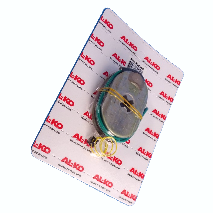 Mechanical component on a branded Alko mat with a white background