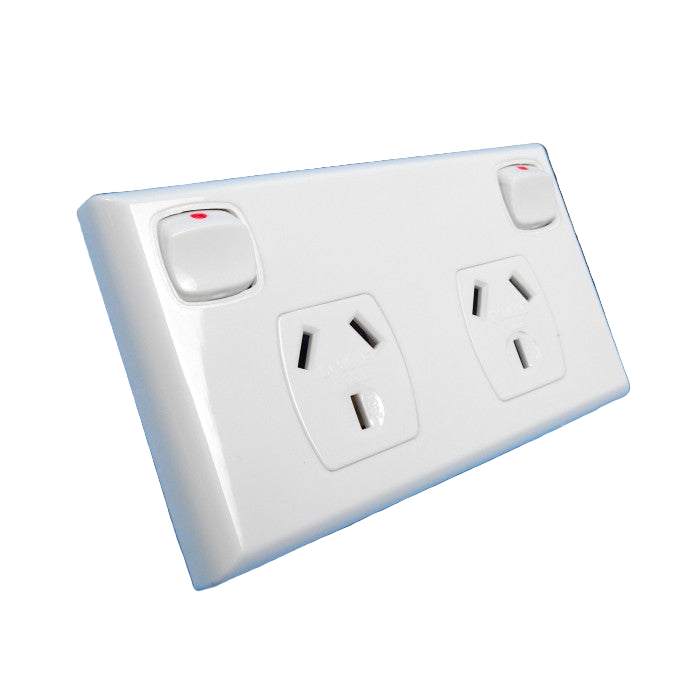 Transco Double Power Point White