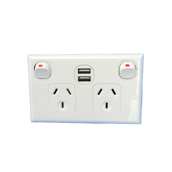 PowerPoint Doublepole 10A with Dual USB