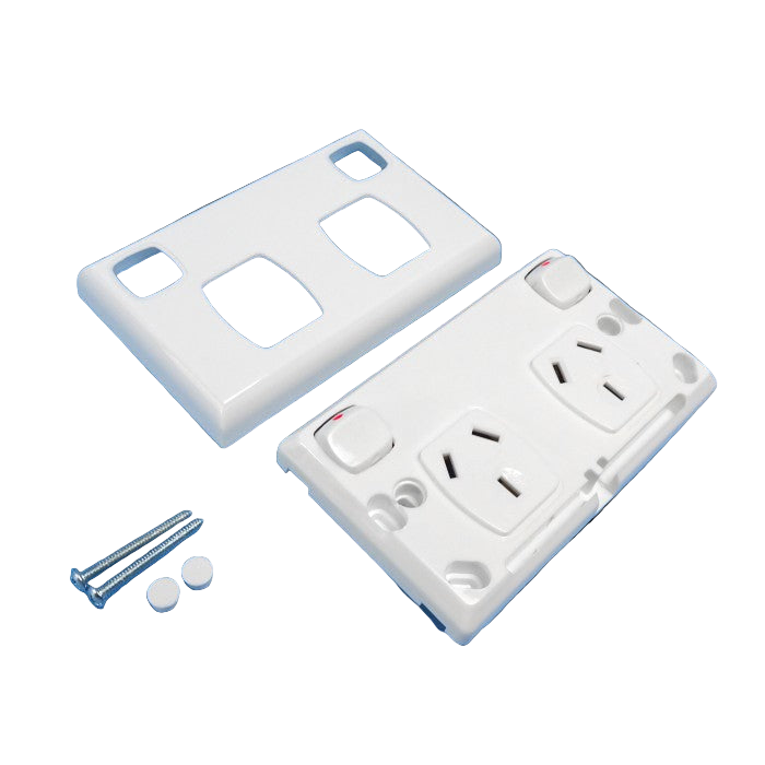 Transco Double Power Point White