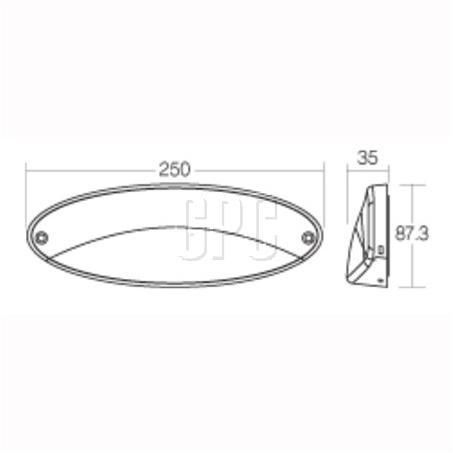 NARVA Interior & Awning Light LED 9-33V Surface Mount