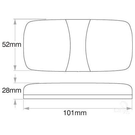Narva Front Marker Light Clear Incandescent