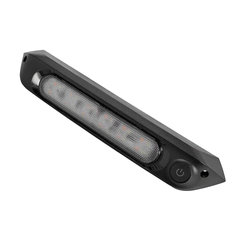 Dual LED Light 12V Awning Light Amber/White Lights with Switch (Black)